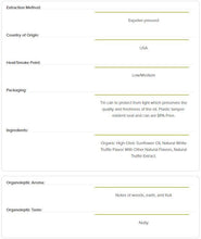 Load image into Gallery viewer, La Tourangelle - Infused White - Truffle Grapeseed Oil (250mL)

